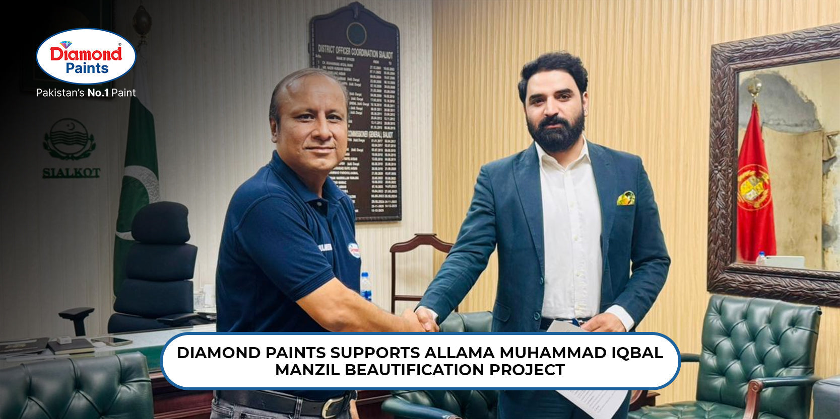 Diamond Paints Supports Allama Muhammad Iqbal Manzil Beautification Project