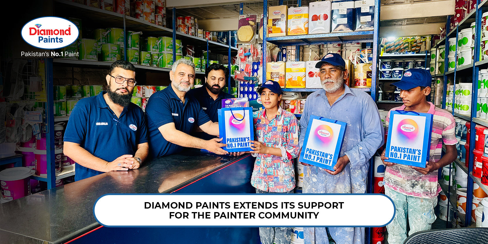Diamond Paints Extends CSR Support to the Painter Community Member.