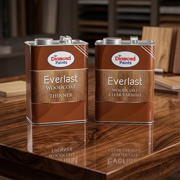Diamond Paints Everlast Woodcoat clear varnish and thinner